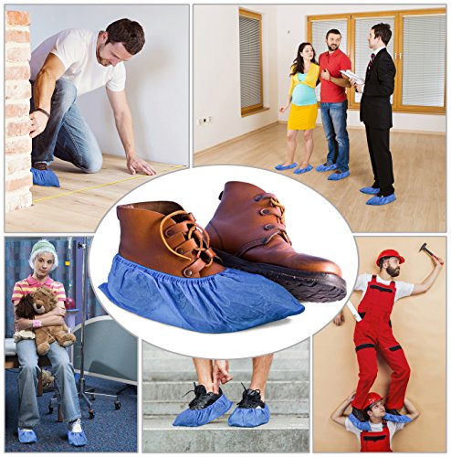 image for GearTOP Disposable Shoe Covers 110 Pack Durable Boot Cover for Medical