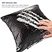 URSKYTOUS Reversible Sequin Pillow Case Decorative Mermaid Pillow Cover Color Changing Cushion Throw Pillowcase 16” x 16”,Black and White
