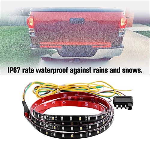 image for YINTATECH Truck Tailgate Light Bar 12V Red and White 60