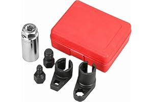 HYAT 5pcs Automotive Oxygen Sensor Socket Wrench Remover Tool and Thread Chaser Set