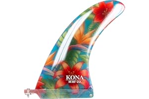 KONA SURF CO. Classic Single Single Center Fin for Longboard, Surfboard and Paddleboard
