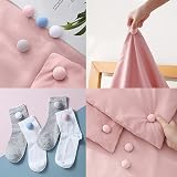 Yikki 12Pcs Mushroom Duvet Clips Non-Slip Quilt Holder One-Key Unlock White view 7