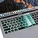 MOSISO Premium Ultra Thin TPU Keyboard Cover Compatible with MacBook Pro with Touch Bar 13 and 15 inch 2019 2018 2017 2016 (Model: A2159, A1989, A1990, A1706, A1707) Transparent Skin, Mint Green