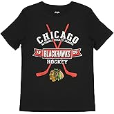 Outerstuff NHL Boys Youth (8-20) Chicago Blackhawks Playmaker Short Sleeve T-Shirt