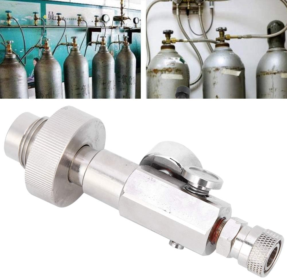 Keenso Inflation Valve, Stainless Steel Hex Inflation Diving Oxygen ...