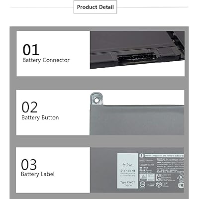 Buy Dentsing F3ygt 7 6v 60whr Laptop Battery Replace For Dell Latitude 7280 7290 7380 7390 7480 7490 Series Dm3wc 0dm3wc 2x39g Online In Indonesia B07bcfqgy4
