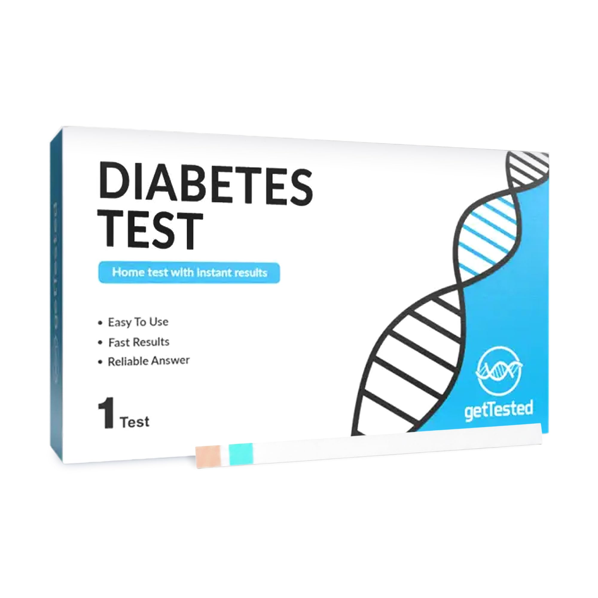 GetTested Diabetes Test (Glucose & Ketone), Instant Results At-Home Rapid Urine Test Kit for Hyperglycemia and DKA Risk Screening