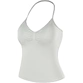 AUROLA Women's Influence Longline Strappy Halter Workout Tank Top