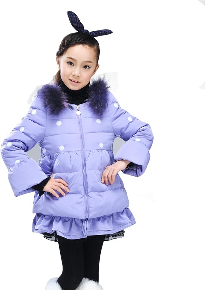 Amazon Folobe ガールズ ダウンロングコート プリンセススタイル 女の子ダウンコート キッズダウンコート ガールズダウンコート 子供 ダウンジャケット 保温性優れる ふわふわ コート ジャケット 通販
