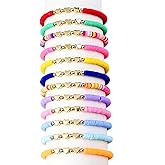 ARZASGO 12 Pcs Friendship Bracelets Colorful Beaded Bracelet Set for Women Girls Outfits Jewelry Set (Multicolor)