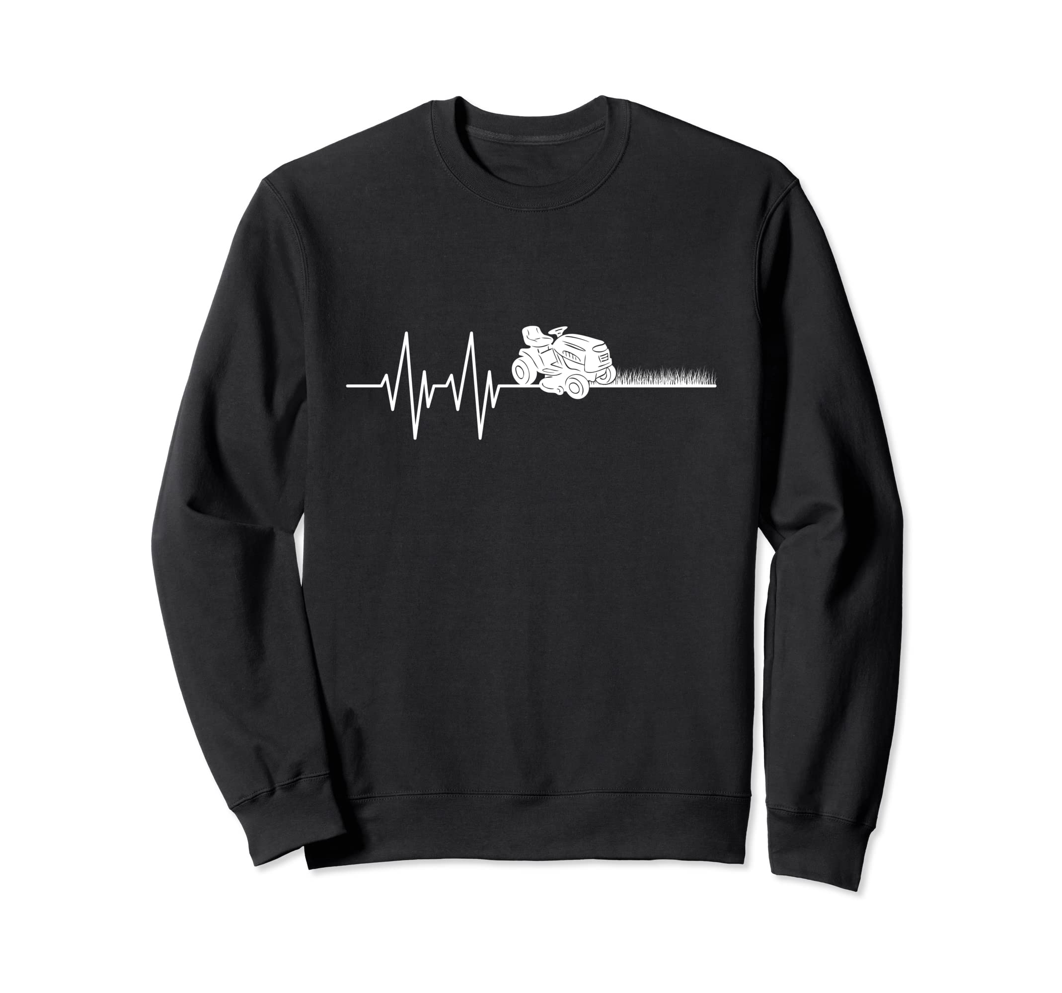 Lawn Mower Heartbeat Ride-On Lawn Mower Lawn Care Mower Sweatshirt