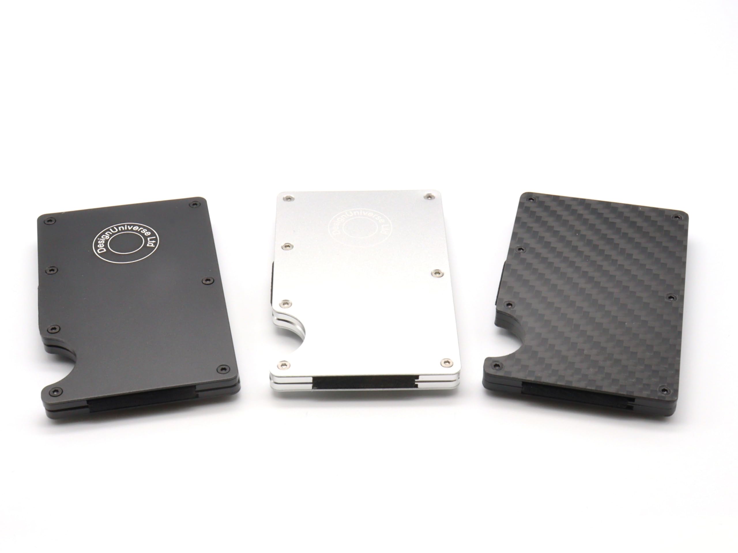 Credit Card Holder Wallet for Quad Lock MAG Phone Cases by DesignUniverse (Silver) MAG Compatible with Strong Magnetic Attachment