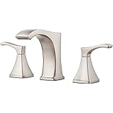 Pfister Venturi Bathroom Sink Faucet, 8-Inch Widespread, 2-Handle, 3-Hole, Spot Defense Brushed Nickel Finish, LF049VNGS