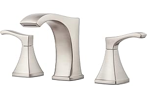 Pfister Venturi Bathroom Sink Faucet, 8-Inch Widespread, 2-Handle, 3-Hole, Spot Defense Brushed Nickel Finish, LF049VNGS