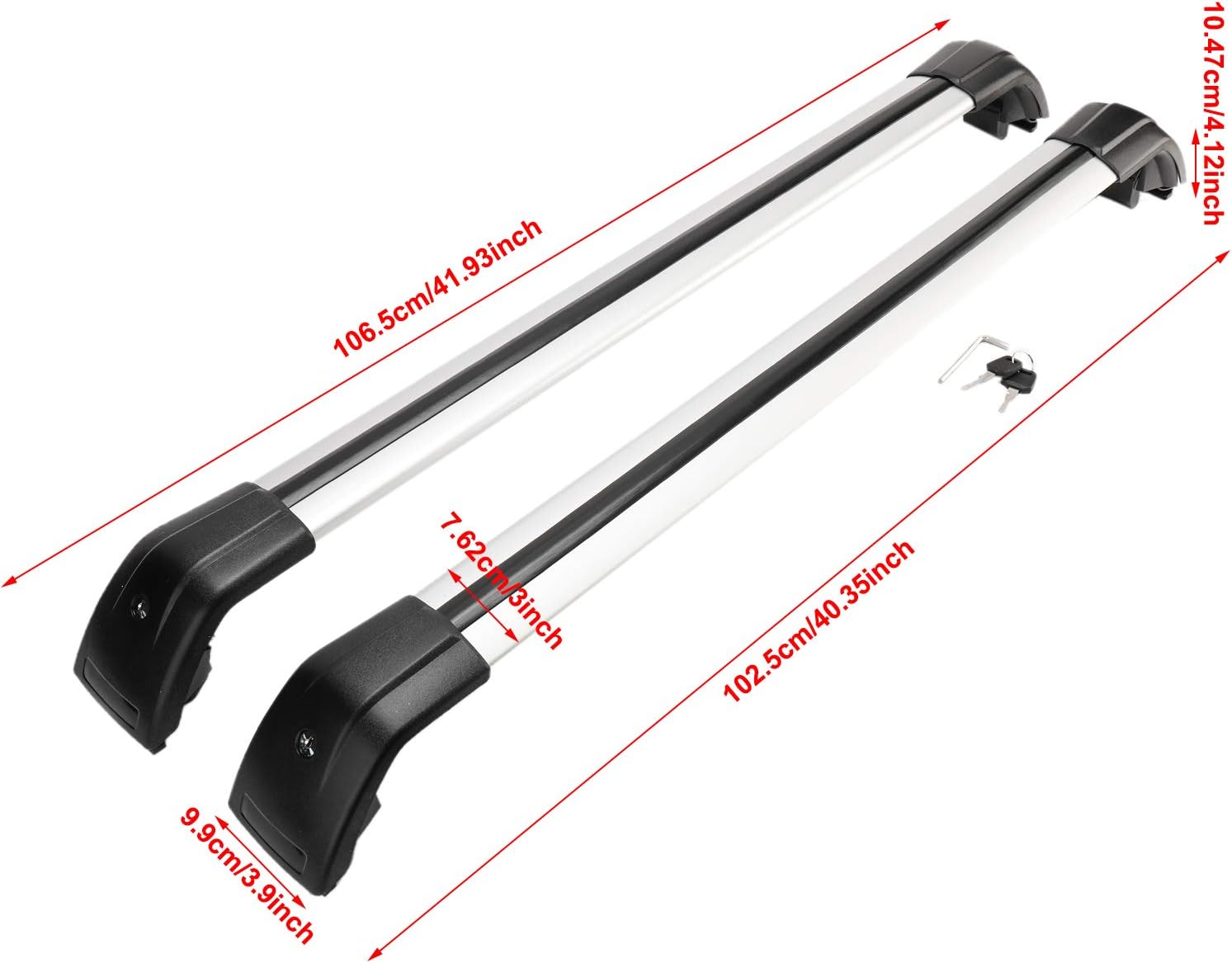 YaeMarine Roof Rack for Mercedes Benz GLA 20142018 Lockable Baggage