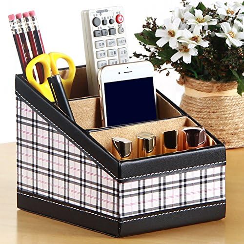 Makeup organizers Table tv remote control storage box Cosmetic storage box-F