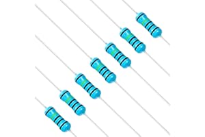 Chanzon 100pcs 1/2W (0.5W) 1M Ω ohm Metal Film Fixed Resistor 0.01 ±1% Tolerance 1MR MF Through Hole Resistors Current Limiting Rohs Certificated