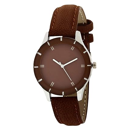 JAYSHREE KHODIYAR Analogue Classic Brown Coffee Dial Brown Leather Strap Ladies Wrist Watch for Girls and Women Styli