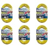 US Wire 12/3 SJTW 100-Foot Outdoor Lighted Extension Cord (Yellow, 6-Pack)