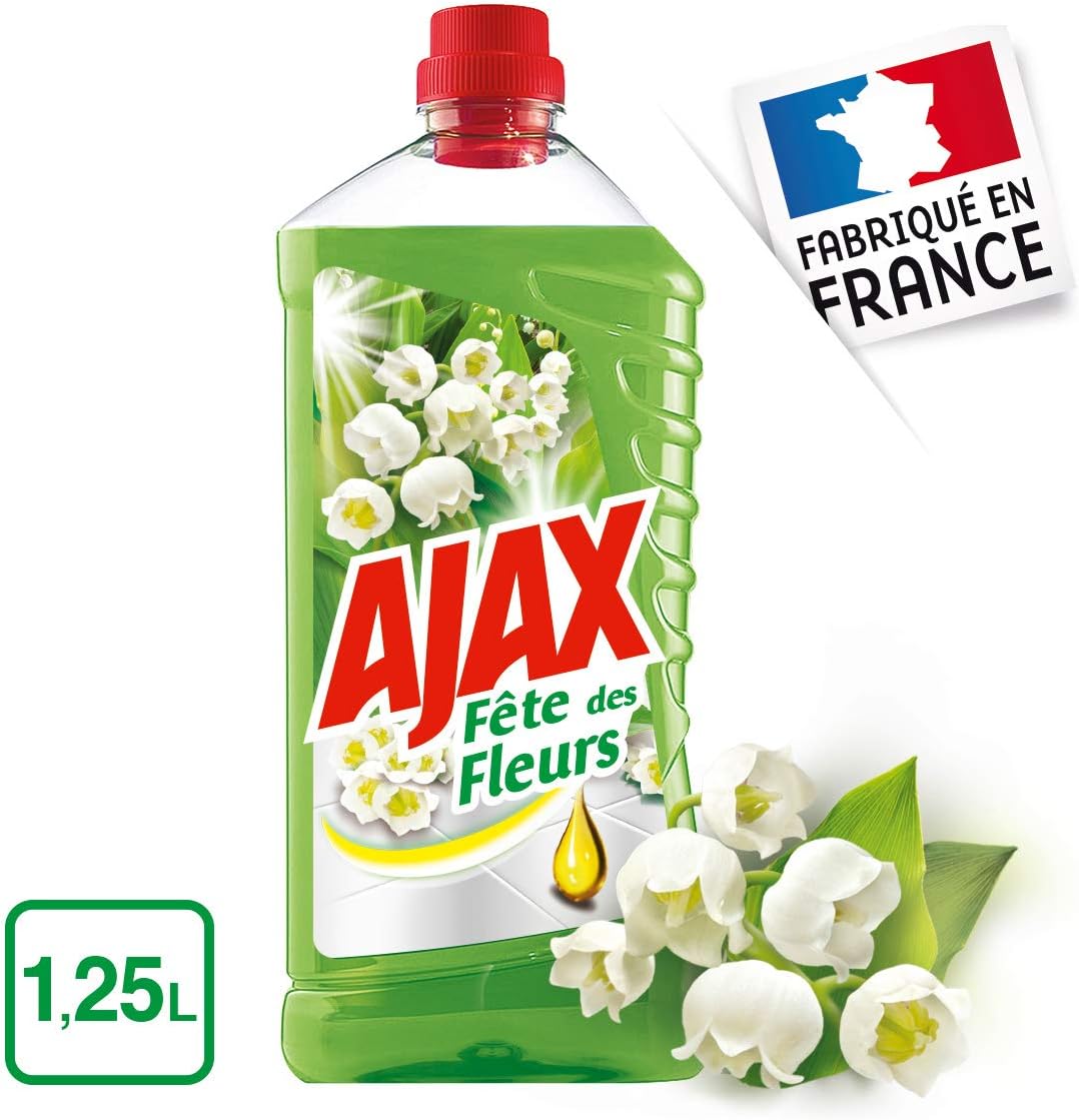 Ajax Nettoyant Menager Fete Des Fleurs Brin De Muguet 1 25l