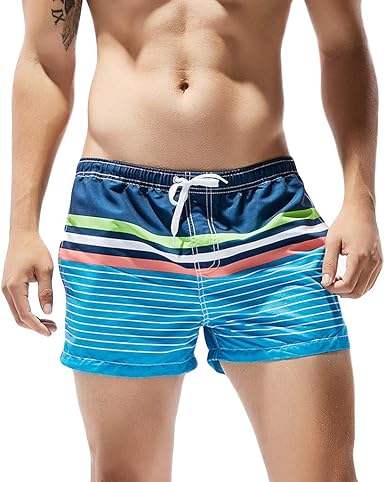 mens trendy swim trunks