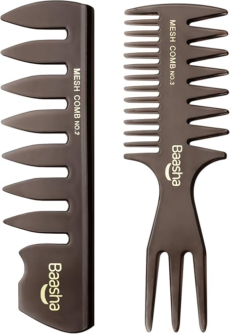 Amazon Baashaくしメンズ デュアルサイド ヘアセット髪 くし 携帯