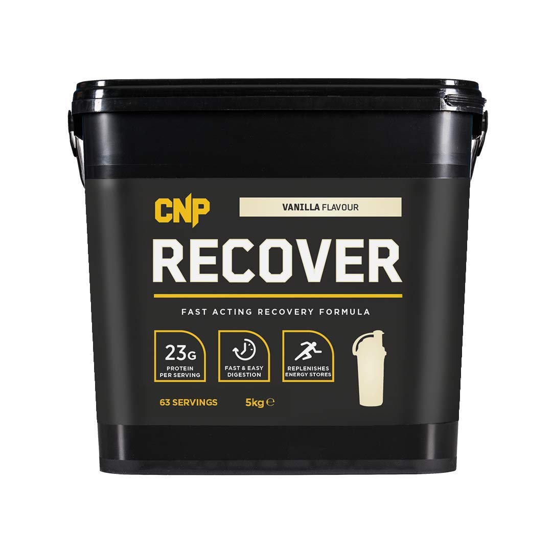 CNP Professional Recover, Fast Acting Post Exercise Recovery Formula, Whey, Carbs, 5kg, Vegetarian and Halal (Vanilla)