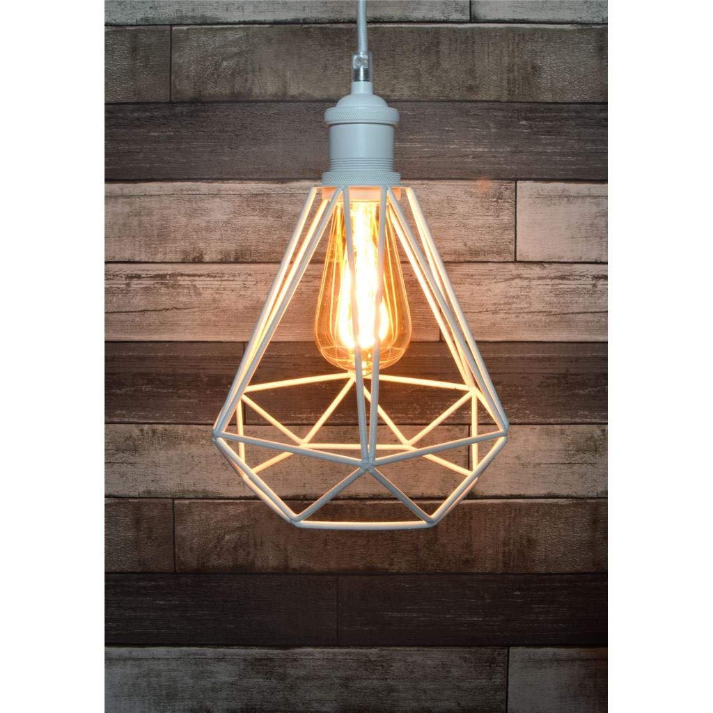 Lyyt | Decorative Lamp Cages Diamond Shaped | White