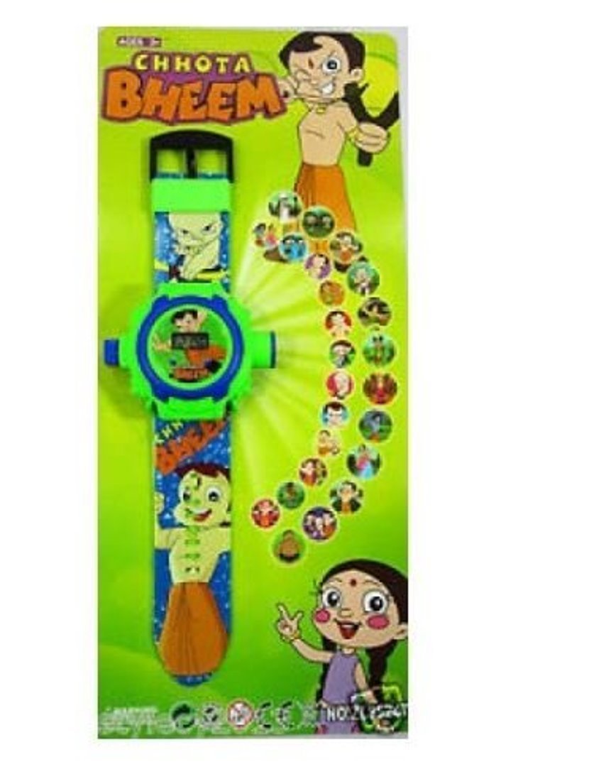 buycrafty Chhota Bheem imágenes Proyector Reloj Niños Reloj Muñeca ...