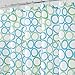 InterDesign Ringo Fabric Shower Curtain, 72 x 72, Blue/Green