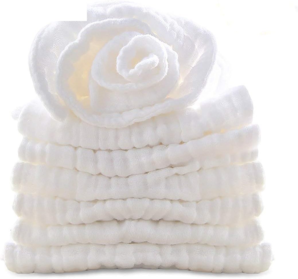 Gauze Muslin Square,11x11 Organics Baby Washcloths, Premium Reusable