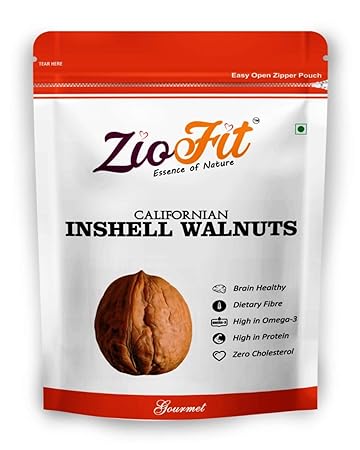 Ziofit California inshell Walnuts, 500g (Buy 1 Get 1 Free)