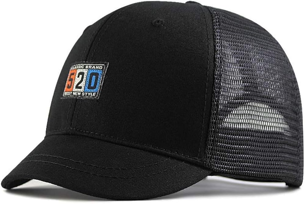 Oversize Sun Caps for Men Adult Mesh Snapback Hats Big Head Man Plus