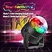 NSQY Sound Activated Party DJ Lights with Remote Control 7 Lighting Color, RGB Stage Disco Magic Strobe Ball Light for Party Birthday Wedding Bar Karaoke Club