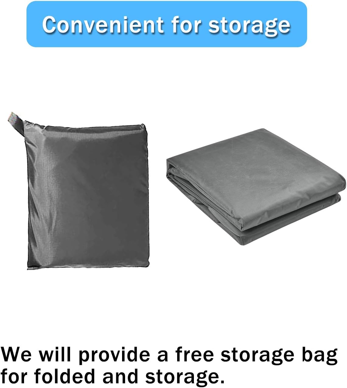 STARTWO Outdoor Patio Furniture Sectional Couch Cover 100% Waterproof Fabric, Porch Sofa, Rectangular Table Chairs Protector Large Furniture Cover, Designed with Straps for Snug Fit : Garden & Outdoor