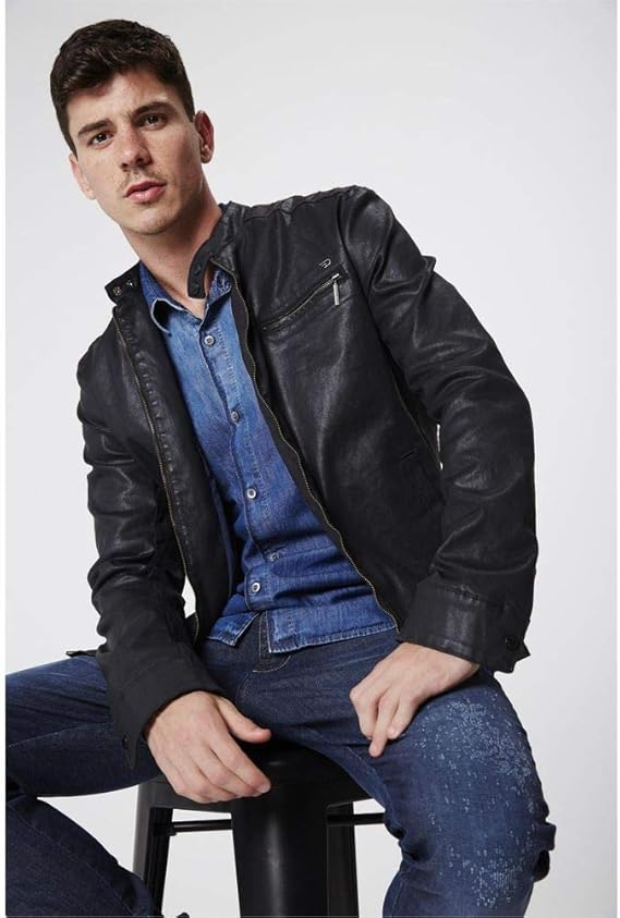 jaqueta masculina resinada