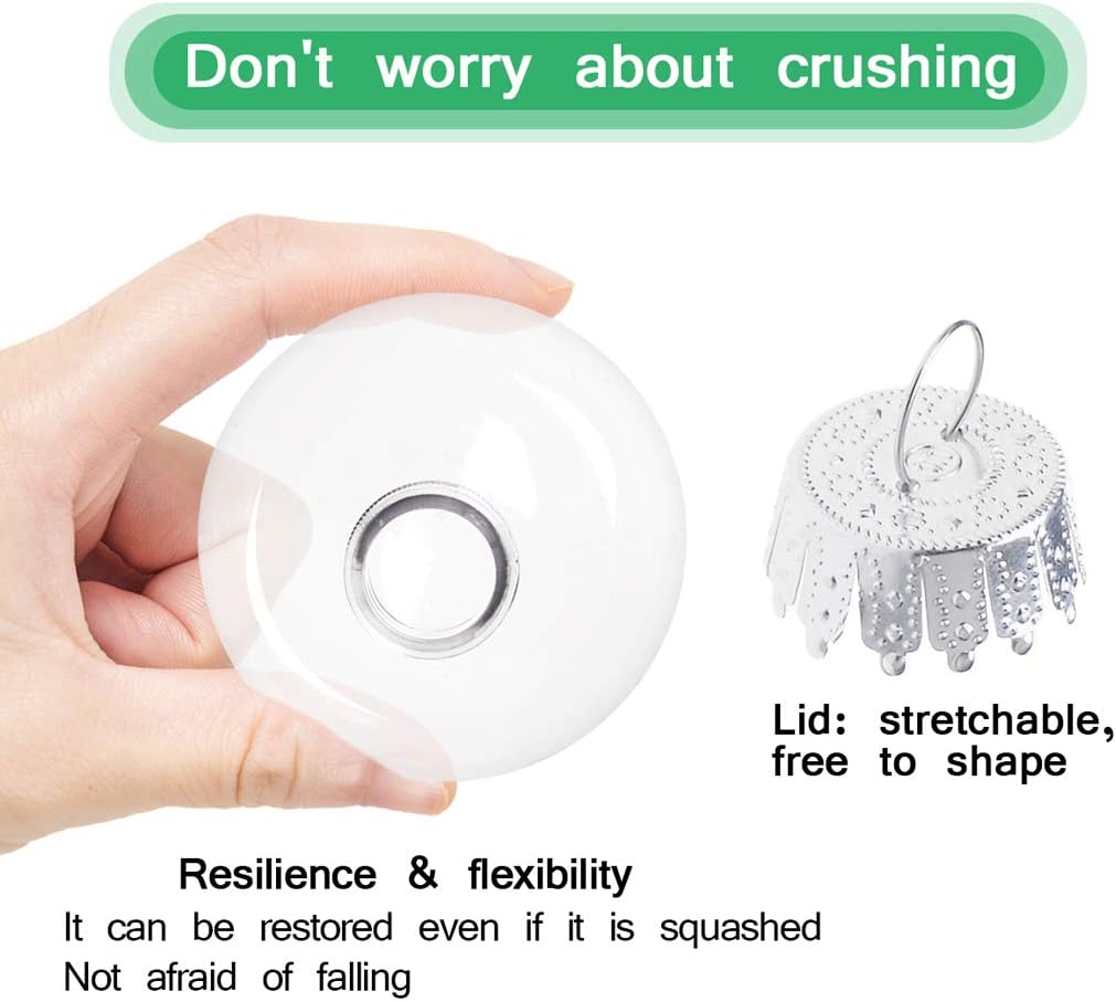 Yeelan Clear Baubles Fillable Bauble to Fill,6CM Plastic Acrylic Ball Ornament,12PCS DIY Transparent Balls for Christmas Xmas Tree Home Wedding Birthday Party Gift Decoration - Image 4