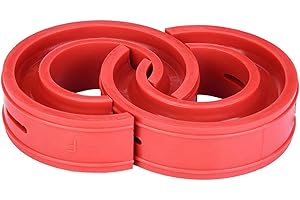 MIYINLA Shock Absorber, 2pc Car Shock Absorber Buffer Spring Bumper Cushion Red TPE Type A-F(E)