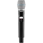 Shure QLXD2/B87A Handheld Transmitter with BETA 87A Vocal Mic Capsule - for use with QLX-D Digital Wireless Microphone Systems, Receiver Sold Separately | G50 Band (QLXD2/B87A=-G50)