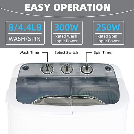 2020 Semi Automatic Mini Portable Washing Machine Underwear Socks Baby Child Bucket Washer Clothes Spin Dryer Compact Laundry Stacked Washer Combo Small Semi Automatic For Dorms Rvs Camping Appliances Washers Dryers Sexypod88 Com
