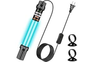 hygger 20W Aquarium U-V Light for 100-1200 Gallon, Pond Water Clarifier for Green Water and Algae Clean, for Koi Pond, Large Fish Tank, Swimming Pool, Cold Plunge, Spa
