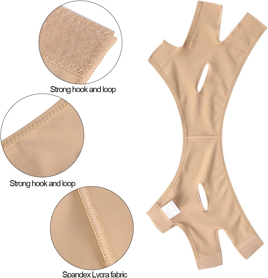 Face Slimming Cheek Mask, Face Slim Lifting Up Tighten Skin Bandage Double Chin Remove Mouth Relaxation Pulling Strap Belt for Sleeping(M) - Image 4