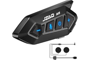 JZAQ Motorcycle Helmet Bluetooth Headset Speaker,Outdoor Motorcycle Helmets with Noise Cancellation Ultra-Thin Wireless Bluetooth Headphones Riding/Skiing/Sport 1000mAh IP67 Waterproof