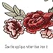 OPount 2 Pieces Embroidery Lace Flower Sew On Patch Badge Embroidered Floral Collar Bust Dress Bag Applique
