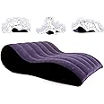 RNPFOR Sex Cushion Inflatable Sex Pillow PVC Flocking Sex Chair Travel Pillow Magic Cushion Body Support Pillow, Used for Couple Positioning, Deeper Position