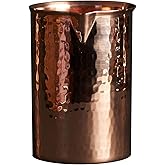 Sertodo Copper Cocktail Glass | Flat Bottom | 20 oz | 100% Pure Copper, Heavy Gauge, Hand Hammered | Keep Drinks Colder While Mixing | Professional Bartender Grade | Gift the Mixologist's Choice