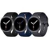Acextro 3 Pack Sport Bands Compatible with Samsung Galaxy Watch 8/8 Classic Band 40mm 44mm 46mm (2025) - No Gap Silicone Soft Waterproof Galaxy 8 Strap for Men Women