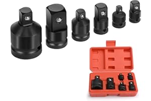 RIYCUOWT Gifts for Men, 6Pcs Titanium Damaged Screw Extractor Set - Remover for Stripped Head Screws Nuts & Bolts Drill Bit Tools for Easy Removal of Rusty & Broken Hardware High Speed Steel Superb Gift (Gold)