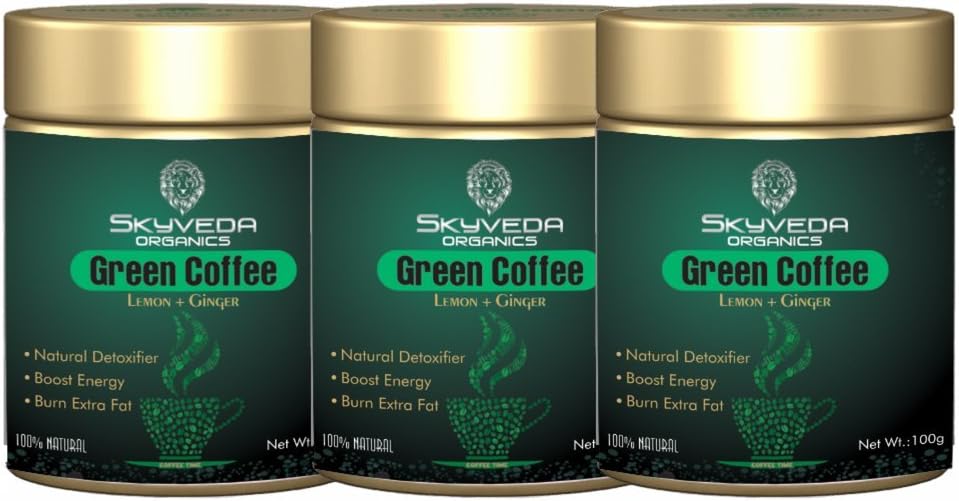 Skyveda Organics Green Coffee(Decaffeinated & Unroasted) for weight loss in 300 gm