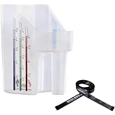 Harrison Howard Feed Scoop for Equine Precision Plastic Measuring Scoop with Measurement Markings Perfect for Stable Use Measuring Sweet Feed Pellet Oats Grain Water|3 Quart